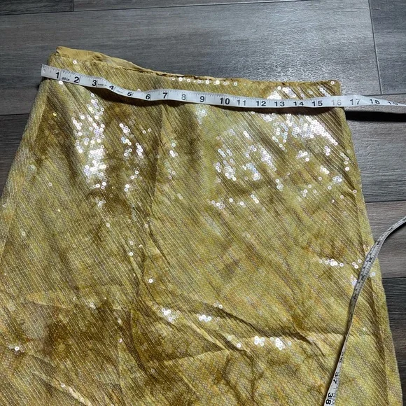 Anthropologie Tilda Sequin Slip Skirt- Large - Picture 4 of 7